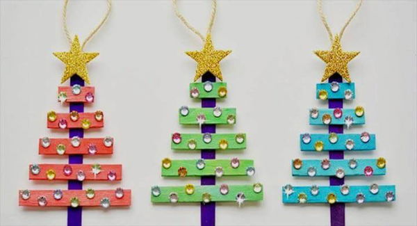 Popsicle Sticks Christmas Crafts 